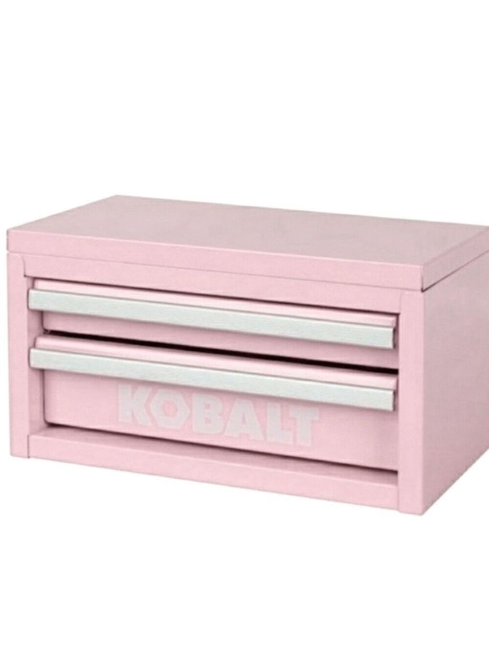 Kobalt Mini Tool Box Chest Craft Supplies Make Up Case Jewelry Box Pink - Picture 3 of 9